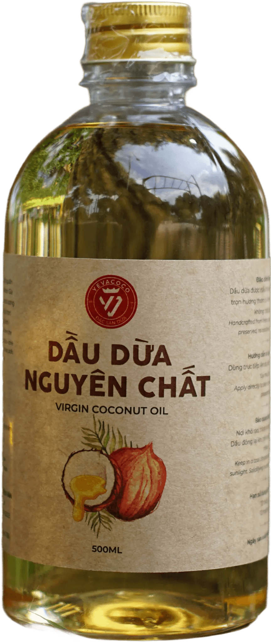Chai dầu dừa nguyên chất Yevacoco